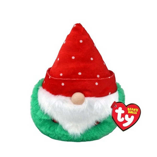 TY Beanie Balls Topsy Törpe Piros Kalappal Plüss